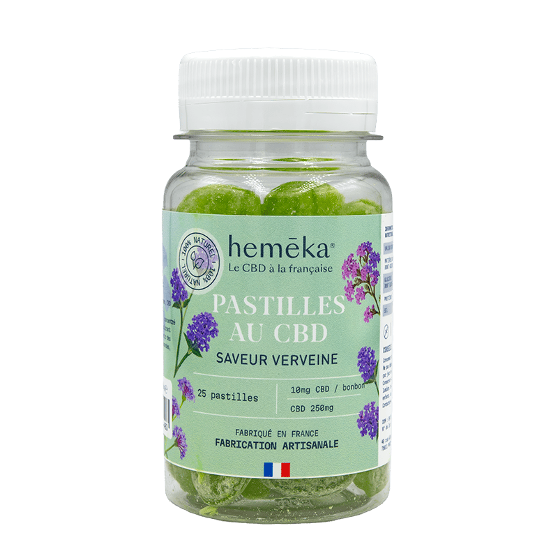 Bonbons Verveine au CBD 10 mg - Heméka