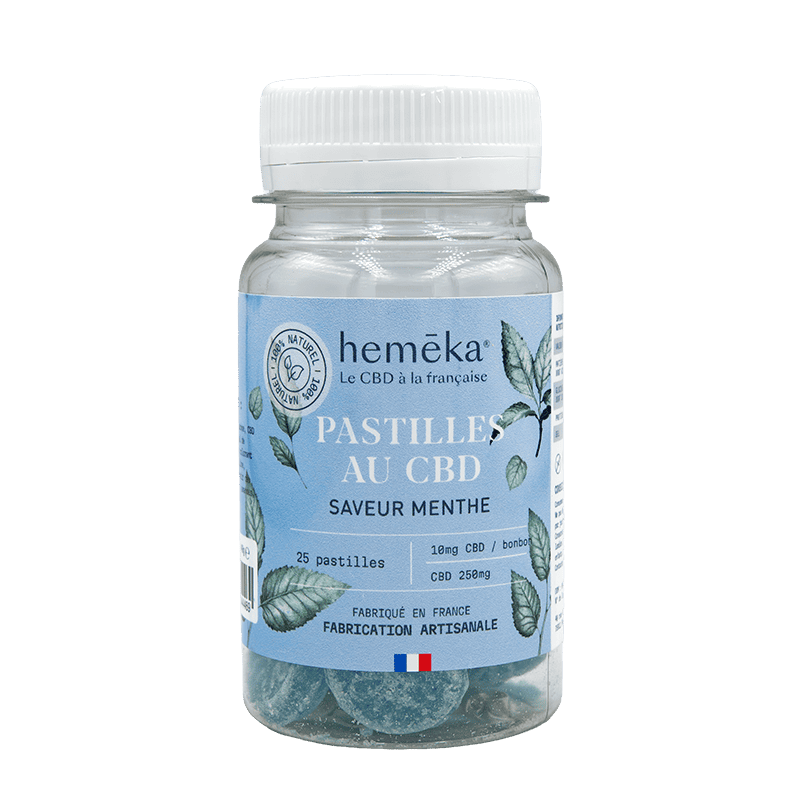 Bonbons Verveine au CBD 10 mg - Heméka