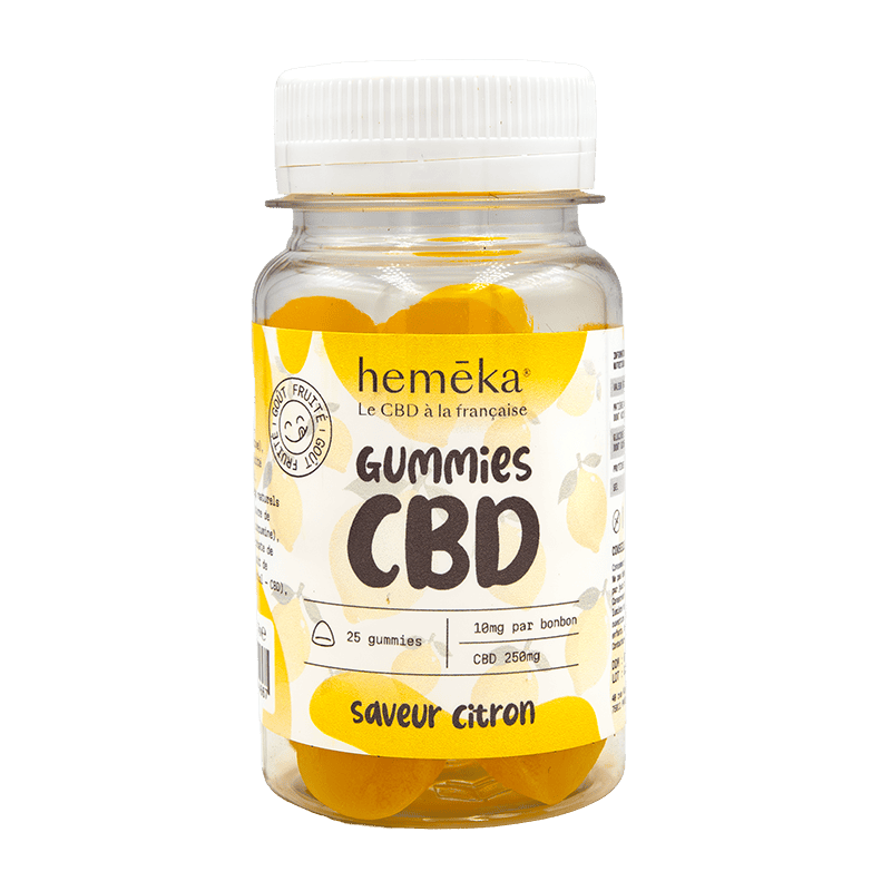 Gummies Citron au CBD 10 mg - Heméka