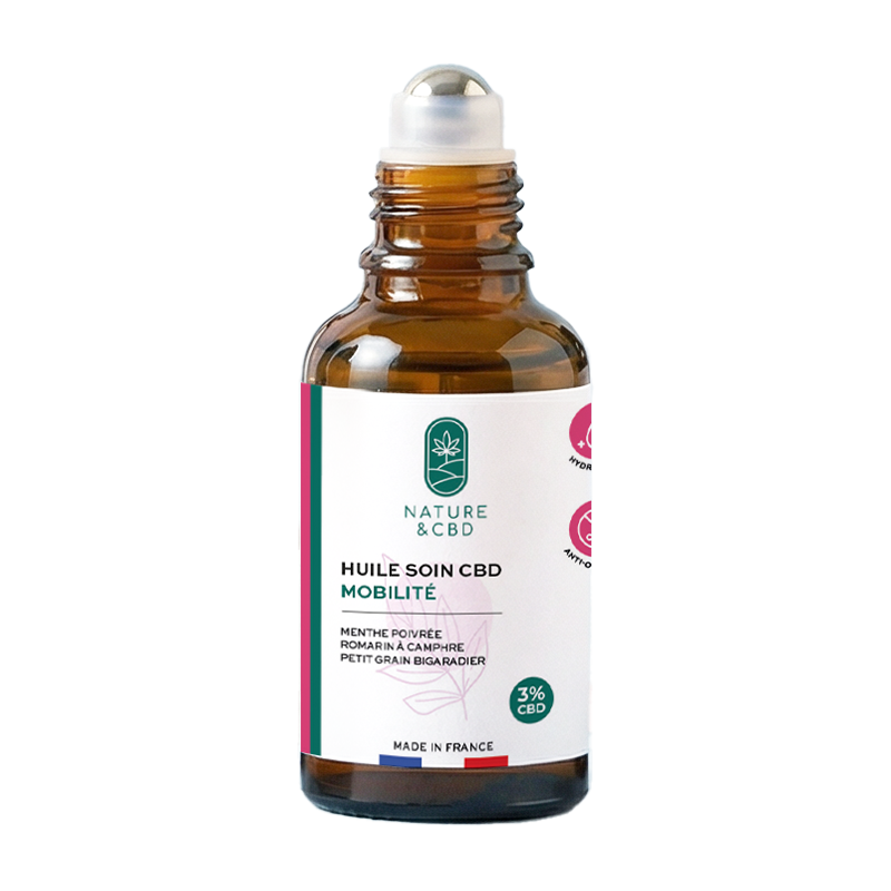 Huile de soin mobilité CBD 3%